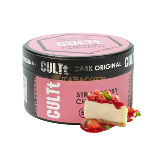 Тютюн для кальяну CULTt Strong DS55 Strawberry cheesecake (Полуничний чізкейк) 100 гр